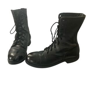 ANSI Z41 Biltrite Black Leather Combat Military boots Men's 8 R